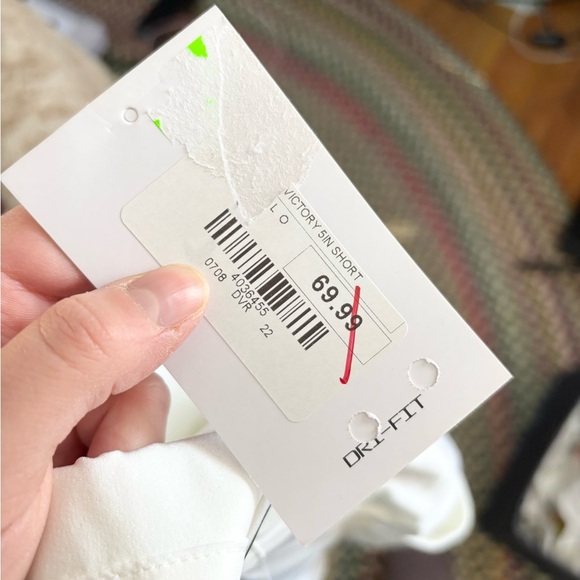 Nike white victory 5 inch shorts golf performance new size M - Picture 6 of 6